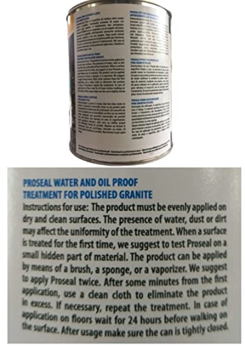 Tenax Proseal Granite Sealer, Marble Sealer, & Stone Sealer -- 1 Quart, 1 Can