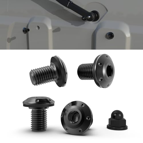 alumania バックスタイルボルトセット ジムニー シエラ 【BLACK】背面スペアタイヤレス用 リヤワイパーナット付属