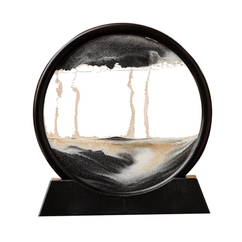 Paysage de sable unique 3D en verre liquide - Cadeau idéal de décoration