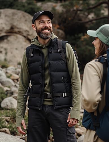 Image of Men'S Winter Lightweight Puffer Vest Sleeveless Jacket Casual Puffy Vests