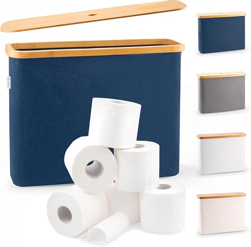 LONBET Rangement Papier Toilette pour 12 Rouleaux - Range Papier Toilette Pliable et Empilable avec...