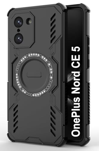 Image of ShieldTech Back Cover Case for OnePlus Nord CE5 5G | 360 Protection Mobile Phone Case Mag-Safe | Back Cover for 1 + OnePlus Nord CE 5 5G / One Plus Nord CE5 5+G - Black TPU+PC