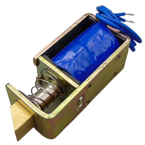 Electroimán de solenoide 24V de 15N tipo bloqueo para control de accesos 4