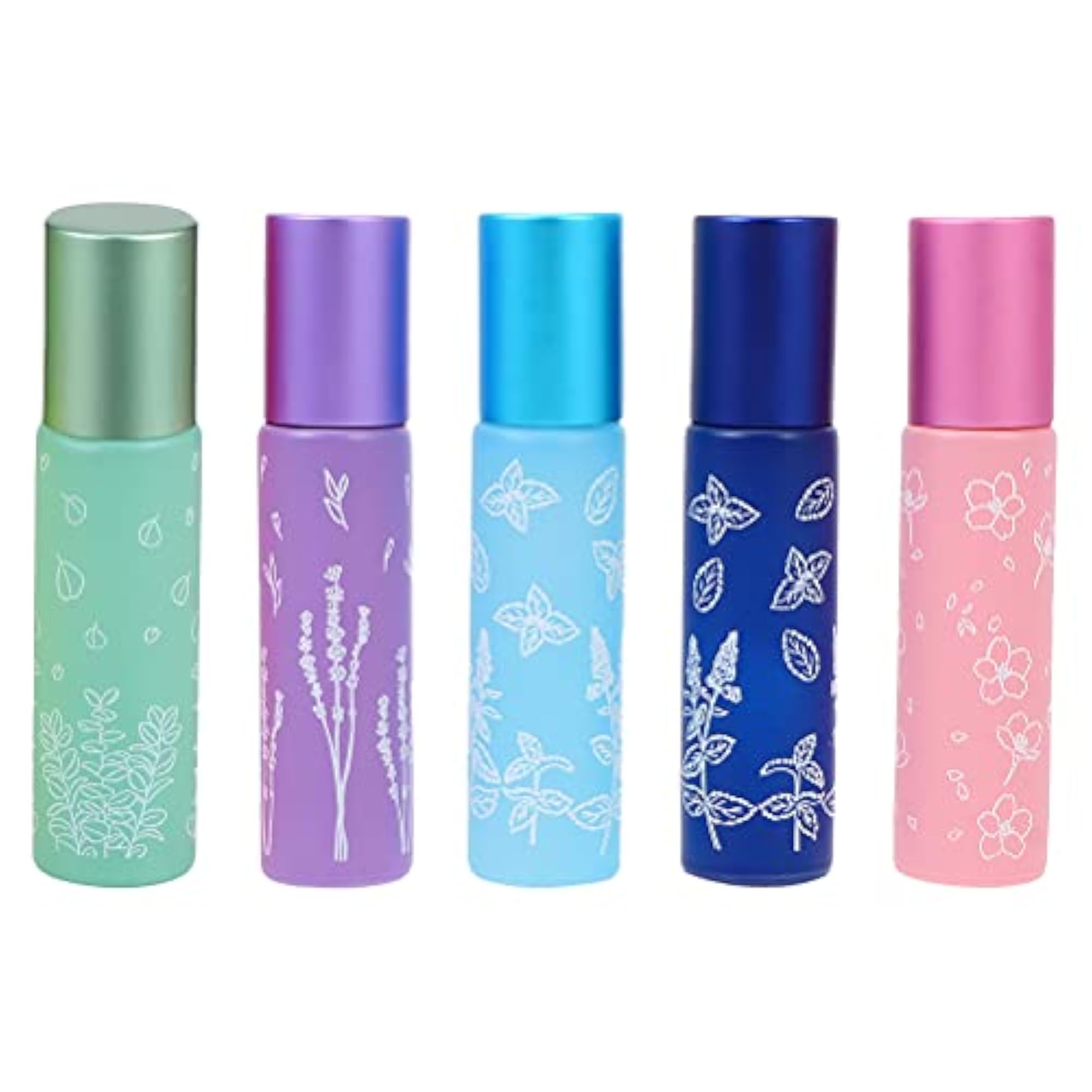 5Pcs Printing Roll-On Bottles for Essential Oils