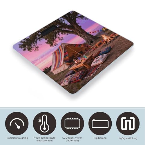 Balanza digital de baño con plataforma de vidrio templado miniatura 3