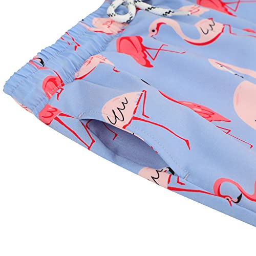 Boys Swim Trunks Toddler Bathing Suits For Boys Beach Swim Shorts Boy Swimwear Quick Dry Swimsuit Adjustable Waist Flamingo 12-14 Years #TOP6
