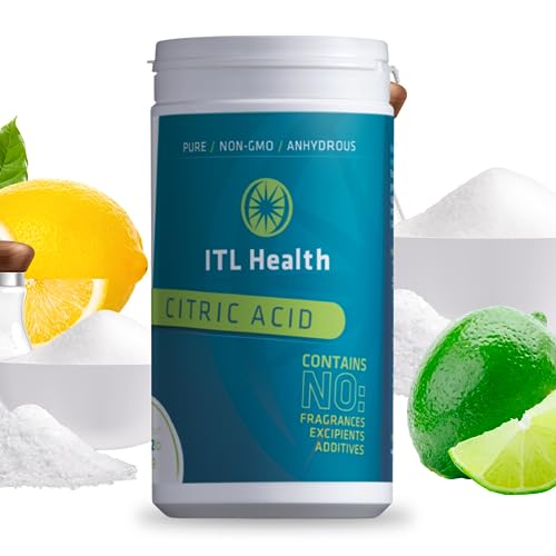 ITL Health | Food-Grade Citric Acid | Bath Bombs, Laundry Booster, Freshen Fruit | Cleaning, Descaling, Degreasing | 2.5lb (1.13kg)