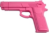 MASTER USA Rubber Training Pistol, 7 Inch Pink Color, Law Enforcement Practice Replica