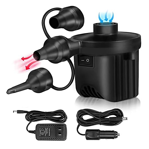 Electric Air Pump , Portable Quick-Fill AC DC Inflator Deflator Pump for Air Mattress Inflatables Pool Floats Water Toy Raft Bed Boat Pool Toy with 3 Nozzles110-240 V (60w)