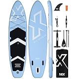 Tabla Paddle Surf Hinchable 335 Cm Allround Adulto hasta 159 Kg, Tabla Padel Surf Hinchable con Remo Ajustable, Mochila De Transporte y Hinchador Manual
