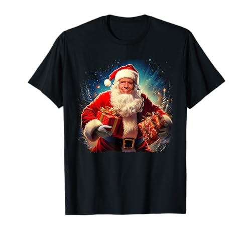 Christmas Trump Santa Funny Sarcastic Graphic Design Camiseta