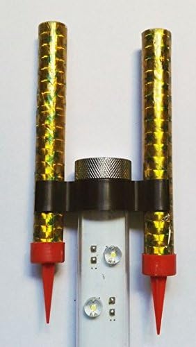 LED Bottle Service Sparklers Clips for Vip Nightclubs Led Sparkler Clips Bottle Baton Electronic sparkler plastic clips DOUBLE holder 8PACK