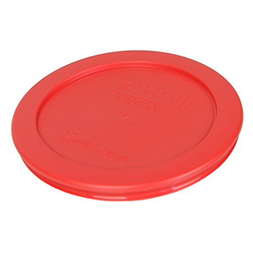 Pyrex Bundle - 3 Items: 7200-Pc 2-Cup Red Plastic Food Storage Lids Made In The Usa #TOP1