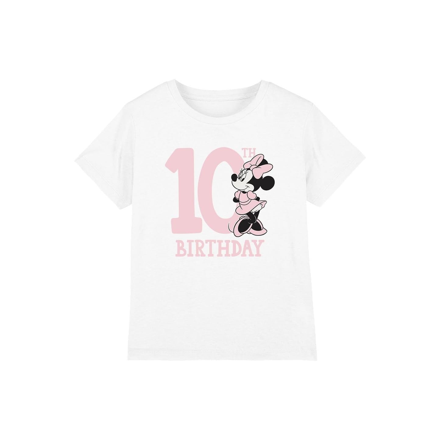 Minnie Mouse Boys White 10Th Birthday Shirt T-Shirt in Size 7 - 8 Years, Sports Direct