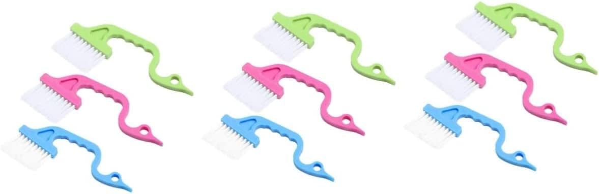15pcs Kitchen Cleaning Brush Dusting Brush Household Cleaning Brushes Groove Crevice Brush Groove Cleaning Brush Louver Brush Hand-held Brush Handheld Brush (Color : As Shownx2pcs, Size : 19X8