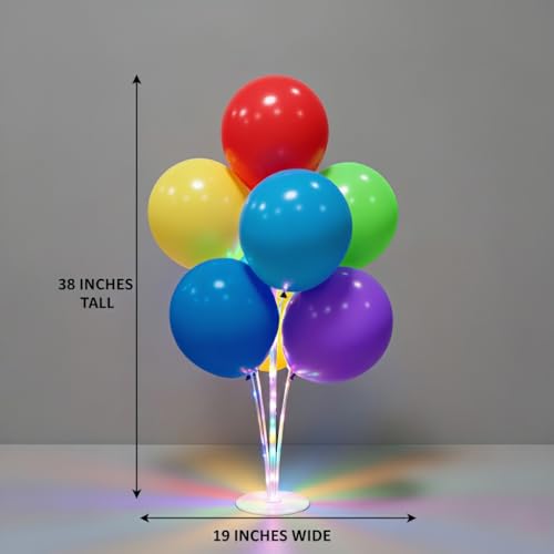Image of Lightsfever 6 Sets LED Light Up Balloon Stand Kits for Table Centerpieces