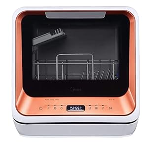 Midea ST 3.20N Mini-Geschirrspüler Tischgeschirrspüler, Spülmaschine für 2 Maßgedecke, funktioniert mit/ohne…