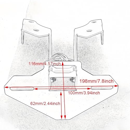 Support de plaque d'immatriculation pour moto Cfmoto 450-MT - 4