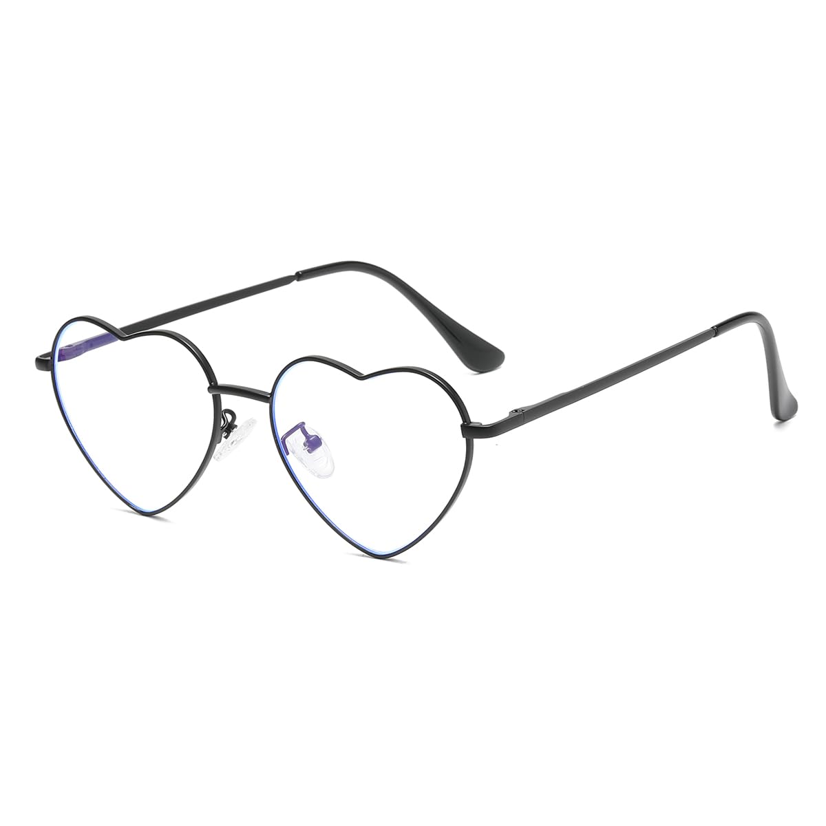 Gleyemor Herzförmige Blaulichtbrille für Damen, niedliche Computerbrille