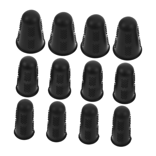 12pcs Silicone Finger Protectors for Hot Glue Sewing Crafting Heat Resistant Tips Guard with Nonslip Surface for Safe Handling of Hot Tools Materials