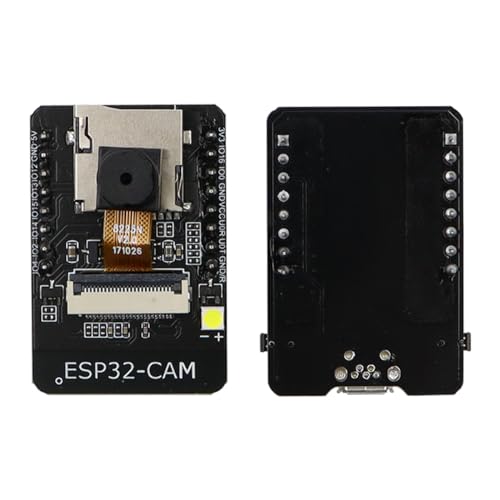 DollaTek ESP32 CAM Entwicklungsplatine 8MB WiFi Bluetooth Entwicklungsplatine DC 5V Dual Core Entwicklungsplatine mit OV2640 Kamera TF Kartenmodul Micro USB Anschluss kompatibel für Arduino