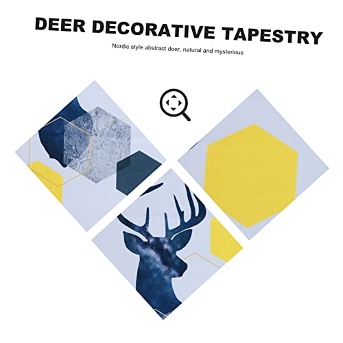 BESPORTBLE Fundo Fulvo Pano Para Pendurar Decoração De Alces Decoração De Lareira Decoração De Inver