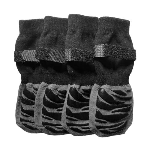 Bothyi 4 pçs antiderrapante meia capa anti deslizamento meias do cão proteção do joelho do cão meias