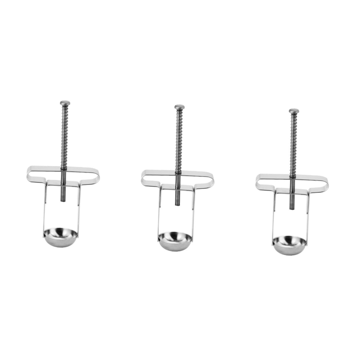 Cabilock 3pcs Cherry Core Remover Tool Ergonomic Design for Effortless Pitting of Cherries and Red Dates Automatic Spring Mechanism for Removal Essential Kitchen Gadget