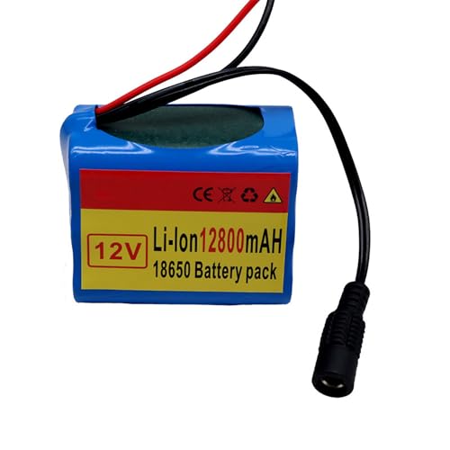SXYKXYDL Paquete de batería de Litio 3S2P 12 V 12800 mAh Placa de protección BMS incorporada Baterías Recargables de Iones de Litio con Cargador de 12,6 V 2 A