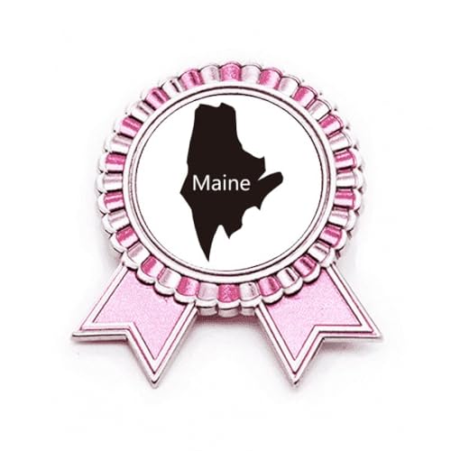 Badge Broche Rose Winner Award Medal Maine Ameusa Métal M pour Décoration Vêtement Fête