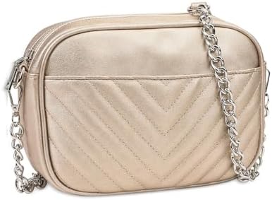 SIVENKE Schoudertas voor mobiele telefoon, klein, PU-leer, crossbody tas, stijlvolle handtas voor dames, met afneembare schouderriem, beige 1, 21 x 7 x 17 cm