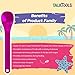TalkTools Bumpy Magenta Spoons | Provides Oral Awareness During Feeding | Encourages Lip Closure | Normalize Acceptance of Foods with a Variety of Textures - 12 Pack