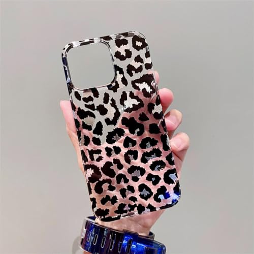 Coque Rigide de Luxe Léopard Transparent pour iPhone 14 Pro Max