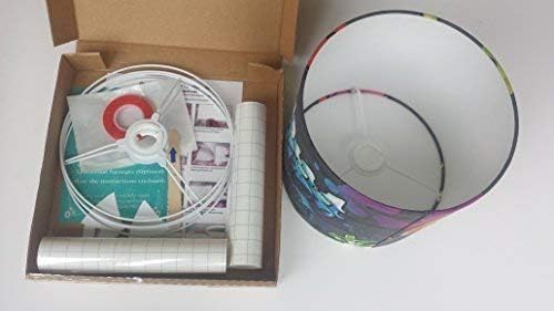25cm Twin Pack Lampshade Making Kit for Ceiling or Table lamp..DIY..