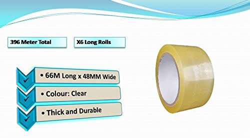 Hypermarket 6 Rolls Clear Packing Tape for Daily Usage - Image 3