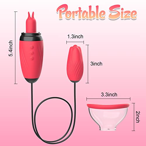 Electric Clitoral Vagina Vacuum Pussy Pump For Women, Clit Licker Sucker Toy G Spot Stimulator With 6 Suction 10 Licking Vibrating Modes, Nipple Breast Suckers Adult Sex Toys For Couples Pleasure Sex #TOP5