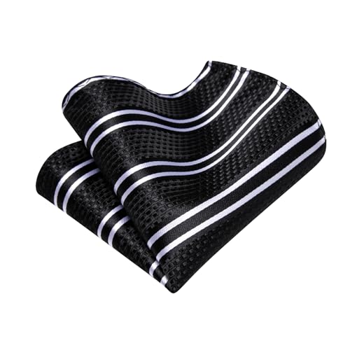 Image of Barry.Wang Boys Ties School Pre-Tied Kids Necktie Handkerchief Clip Set Uniforms Child Ties for 8-14 Years Wedding Party