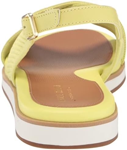 Cole Haan Women's Mikaela Stitchlite Sandal, Sunny Lime Knit/Leather/Optic White Midsole/Gum Outsole, 5 | Image 2