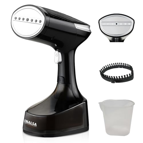 INALSA Steamer for Ironing Clothes - 1600W Handheld Garment Steamer - 25g/min High Steam, Fast Heat-Up time, 340 ml Tank, Vertical & Horizontal Steam...