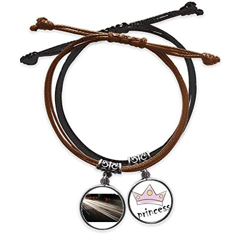 Pulsera de cuero China Ciudad coche con luz de noche para mujer de DIYthinker