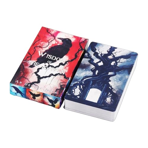 Juego de Tarot ilustrado – Mapas de Oracle con temática de, Obras de Arte oscuras con místicas, Juego de adivinación con de Viaje, Juego de Fiesta de tamaño Compacto, adivinación po