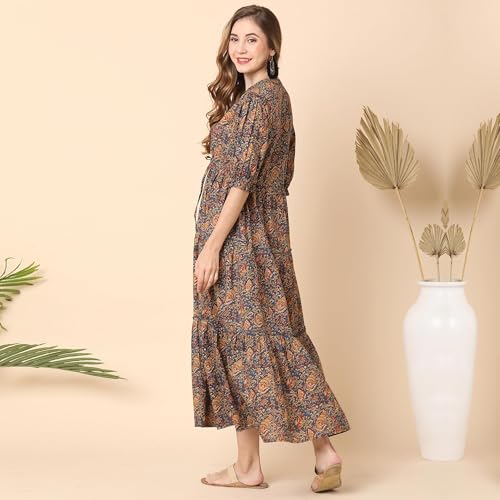 Image of Globus Women Ethnic Dresses (3641667001 Blue S)