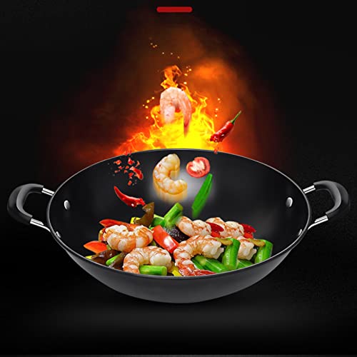 Wok de Hierro Fundido Tradicional Chino 38 cm miniatura 2