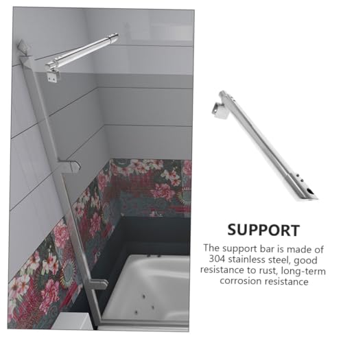 Barre de support panneau de douche pour stopper les vibrations du verre POPETPOP - 5
