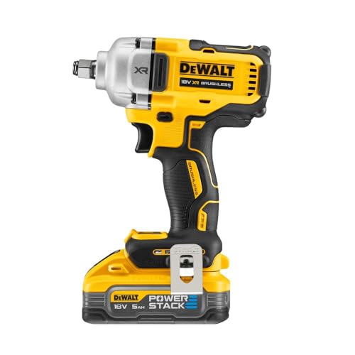 Boulonneuse 12” XR 18V DEWALT 5Ah Li Ion Brushless 812 Nm Jonc de Sécurité DCF891H2T QW - vue 4