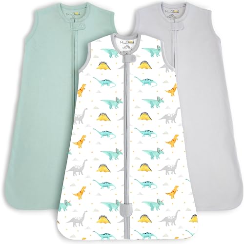 Image of Mama Cheetah Baby Sleep Sack 0.5 TOG, Organic Cotton Baby Wearable Blanket with Two-Way Zipper, Swaddle Transition Baby Sleeping Bag for Newborn Infant Toddler Boy Girl, 0-6 Months