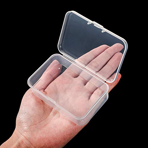 6 Pieces Mini Plastic Clear Beads Storage Containers Box for Collecting Small Items, Beads, Jewelry, Business Cards, Game Pieces, Crafts (3.27 x 2.13 x 1.02 Inch) - Image 5