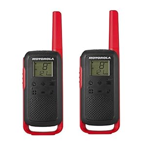 Motorola Talk About T6 – APPARECCHIO Radio Ricetrasmittente PMR (PMR446, 16 canali e 121 codici, raggio d’ azione fino a 8 km)