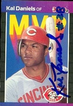 Kal Daniels autographed Baseball Card (Cincinnati s) 1989 Donruss #BC-18 - Autographed Baseball Cards