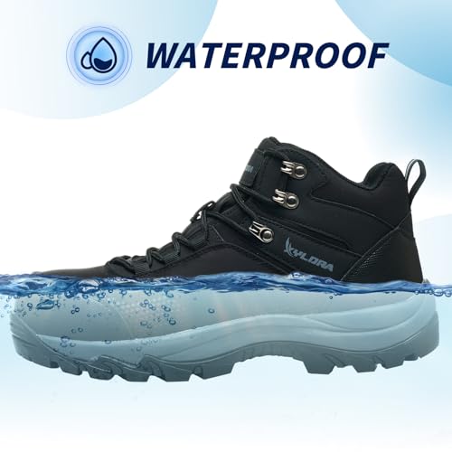 Waterproof Steel Toe Boots for Men Wide Width Non Slip Work Boots Lightweight Slip Resistant Safety Shoes Indestructible Construction Composite Toe Sneakers2